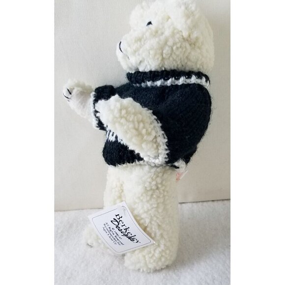 Berkeley Designs white plush Bear 5-Jointed with Boo blue Sweater‎ NWT 10" - Picture 6 of 13